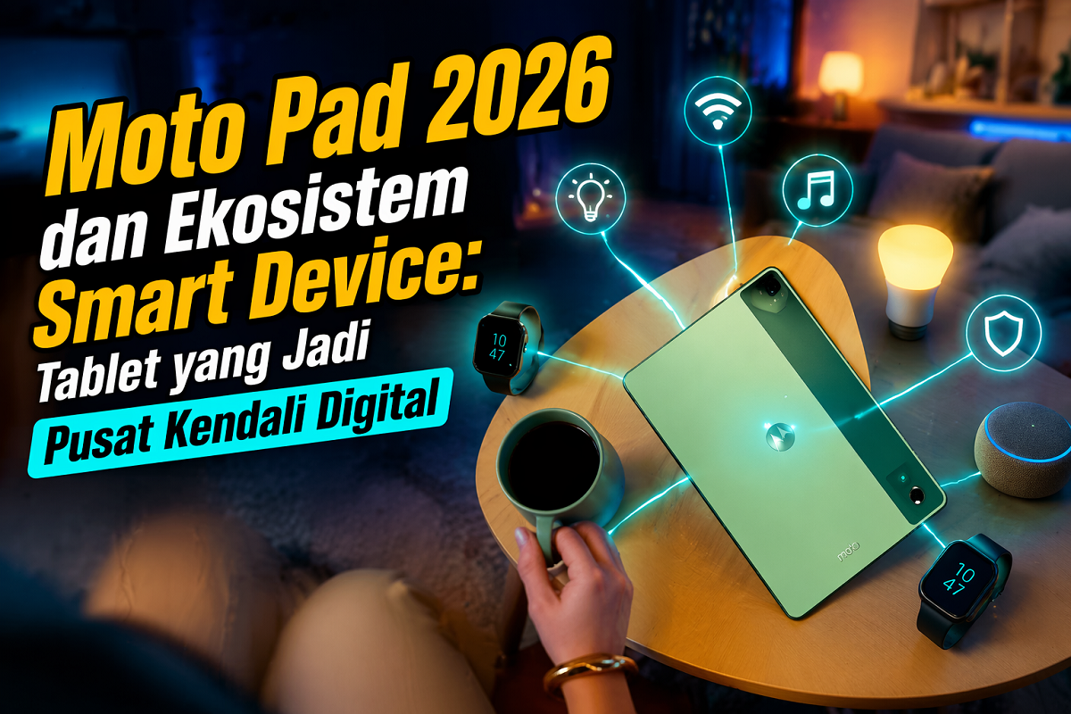 Moto Pad 2026 dan Ekosistem Smart Device: Tablet yang Jadi Pusat Kendali Digital