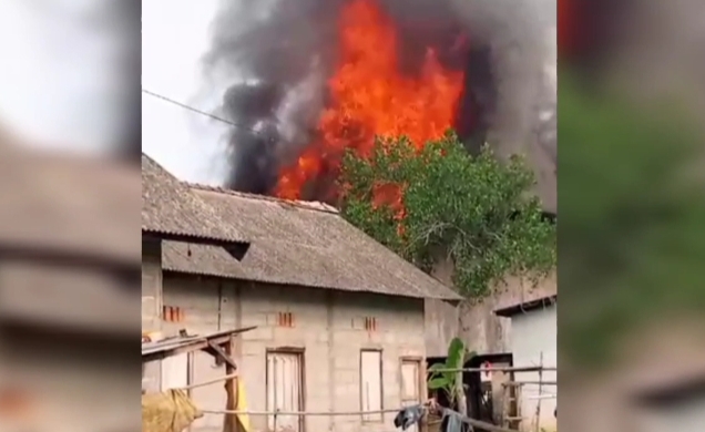 Ditinggal Penghuninya Cari Ikan di Sungai, 1 Rumah di Desa Serigeni OKI Ludes Terbakar