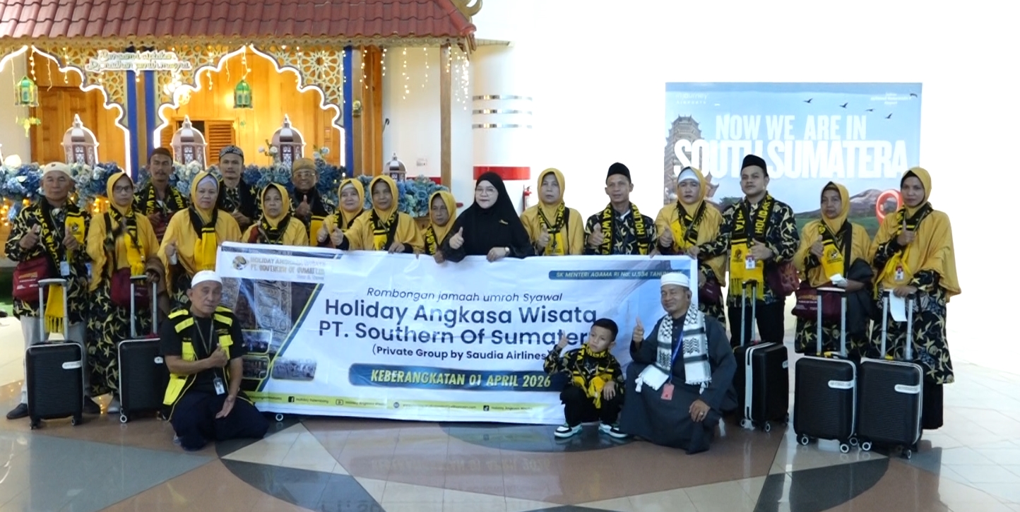 Holiday Angkasa Wisata Berangkatkan 18 Jemaah Umroh Privat Paket Syawal 1447 H