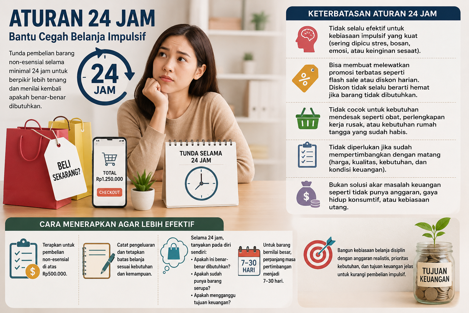Aturan 24 Jam Bantu Cegah Belanja Impulsif