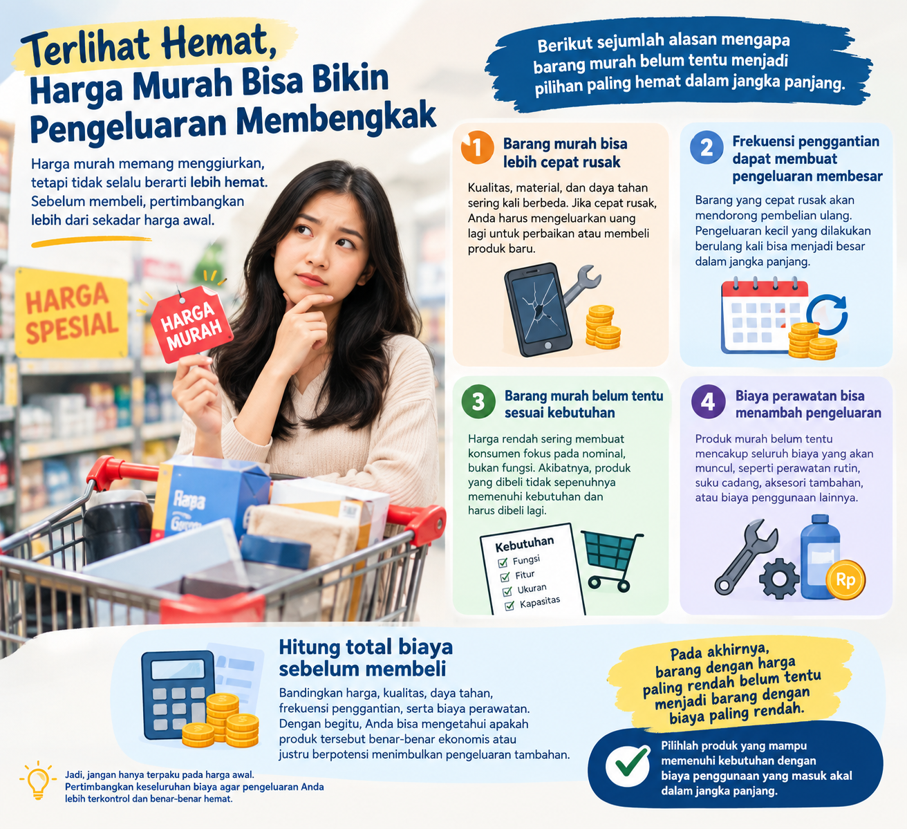 Terlihat Hemat, Harga Murah Bisa Bikin Pengeluaran Membengkak