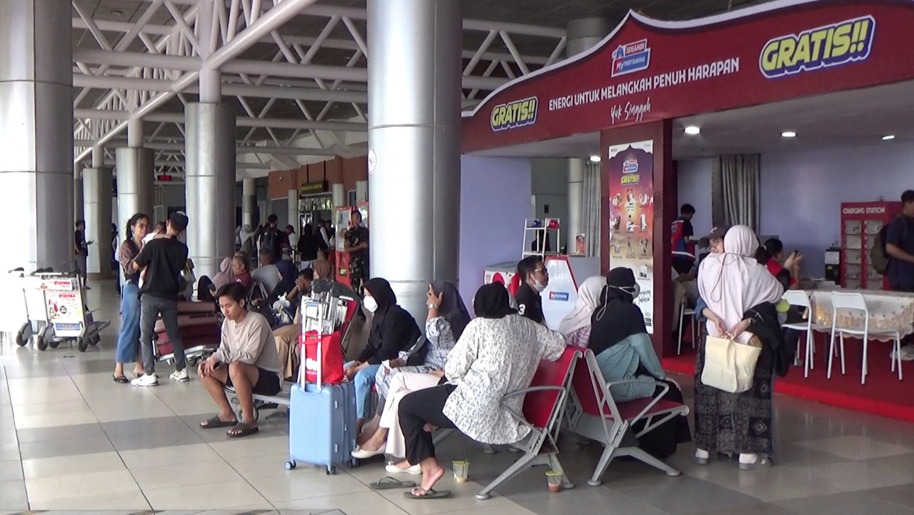Arus Balik Gelombang Kedua, Bandara SMB II Palembang Masih Dipadati Penumpang