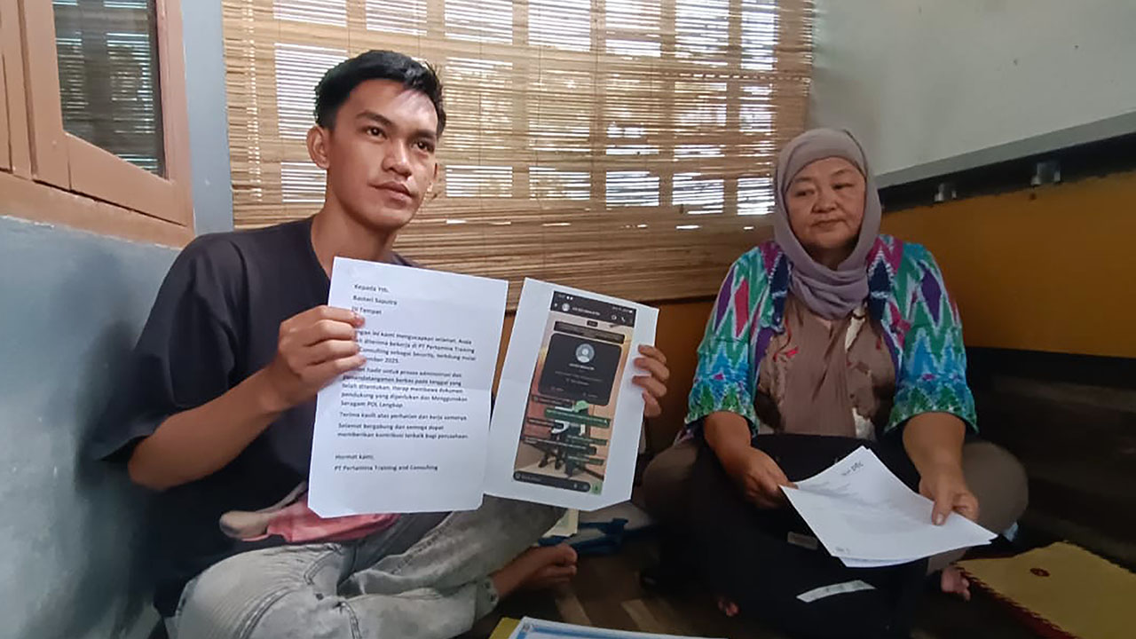 Ibu di Palembang Keluhkan Dugaan Permainan Kelulusan Kerja Satpam, Pesan Dinyatakan Lulus Dihapus Sepihak
