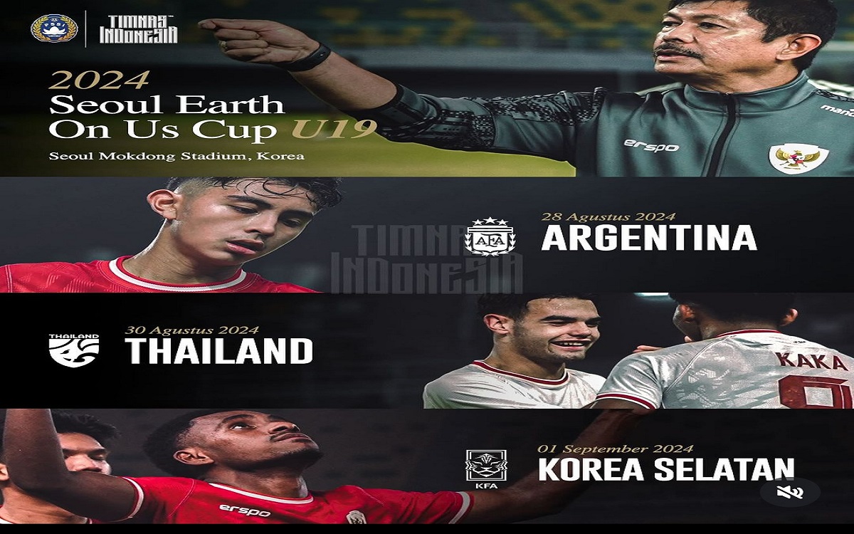 Jadwal Pertandingan Timnas U-19 Indonesia di Seoul Earth On Us Cup U-19