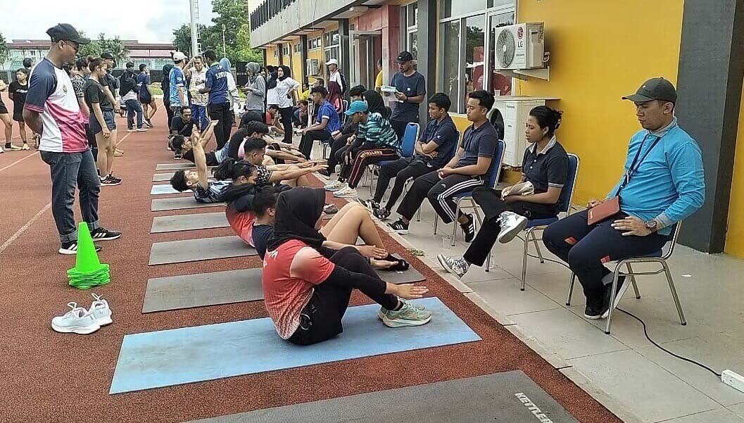 Atlet Sumatera Selatan Proyeksi PON XXI Aceh-Sumut Menjalani Tes Fisik