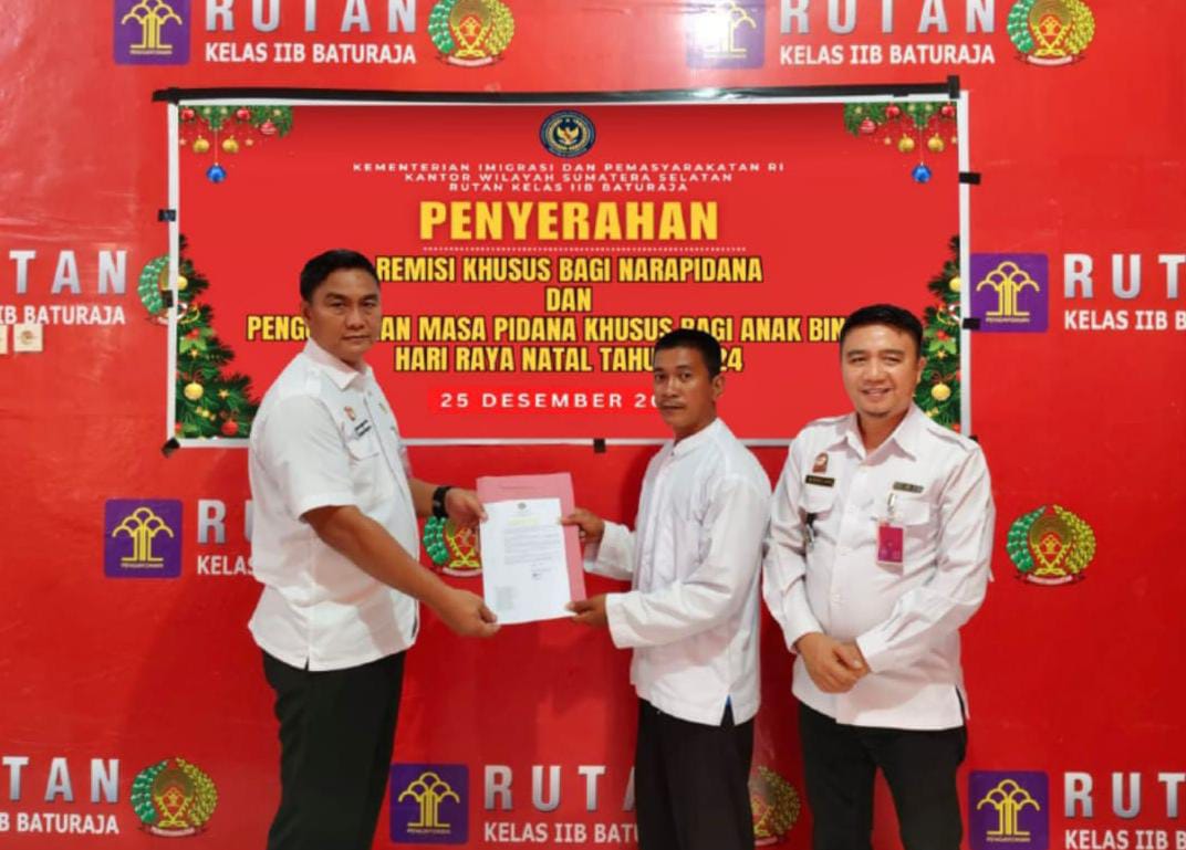 Remisi Natal untuk 73 Narapidana di Sumsel, Kado Spesial di Akhir Tahun!