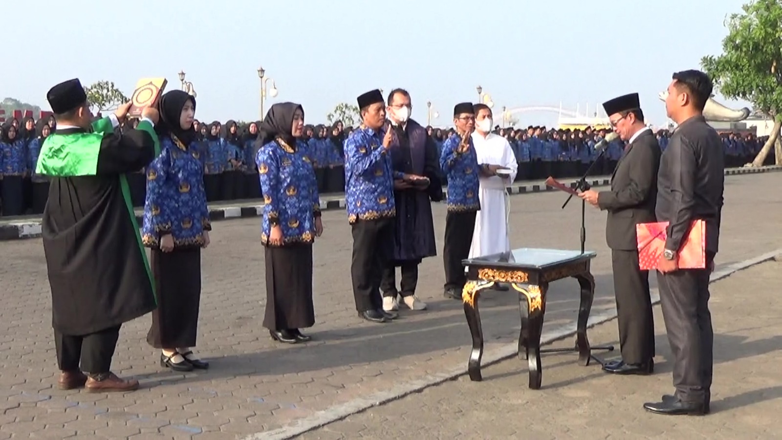 Lantik 2.594 Pejabat Fungsional dan Guru PPPK, Ini Pesan Walikota Palembang Harnojoyo