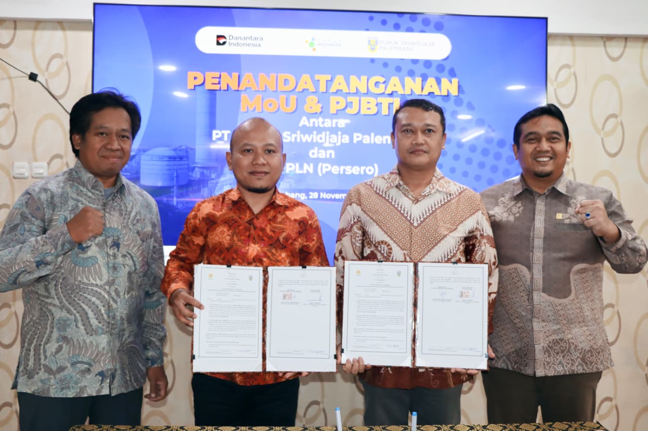 MoU dan PJBTL Diteken, PLN Listriki PT PUSRI Komitmen Perkuat Keandalan Pasokan Listrik Industri Strategis