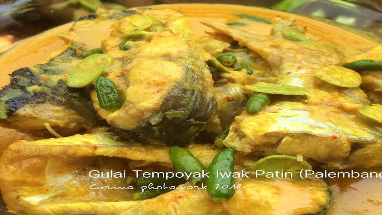 Gulai Tempoyak Santan Patin dengan Terong dan Pete, Sajian Asam Gurih Khas Sumatera