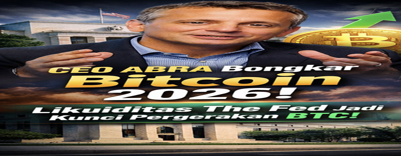 Rahasia Arah Bitcoin 2026: CEO Abra Bongkar Peran Likuiditas The Fed