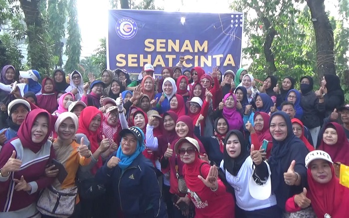 Sehat Bersama Itu Menyenangkan! Wakil Walikota Palembang Senam Bersama 18 Kecamatan dan 107 Kelurahan