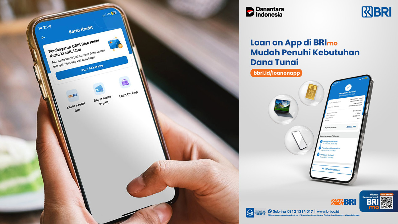 Fitur Loan On App di Super App BRImo Memudahkan Nasabah Cairkan Limit Kartu Kredit ke Rekening Tabungan
