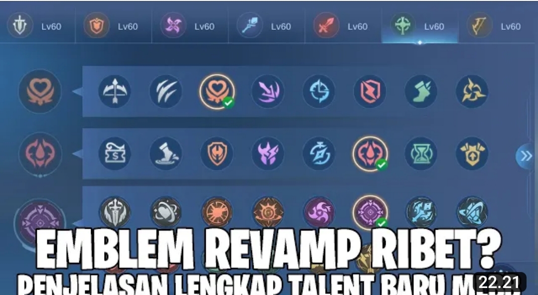 Emblem Revamp MLBB, Begini Penjelasan Detail Mengenai Set Emblem Revamp Terbaru