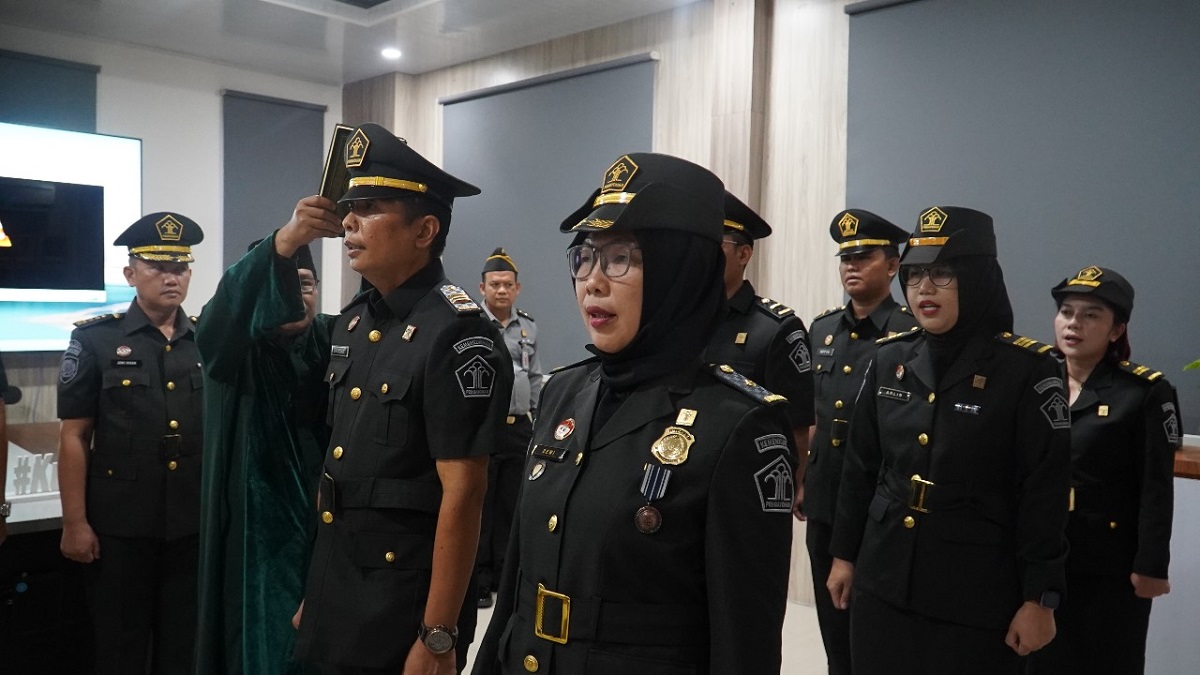 Kakanwil Kemenkumham Sumsel Resmi Lantik 6 Pejabat Nonmanajerial Keuangan