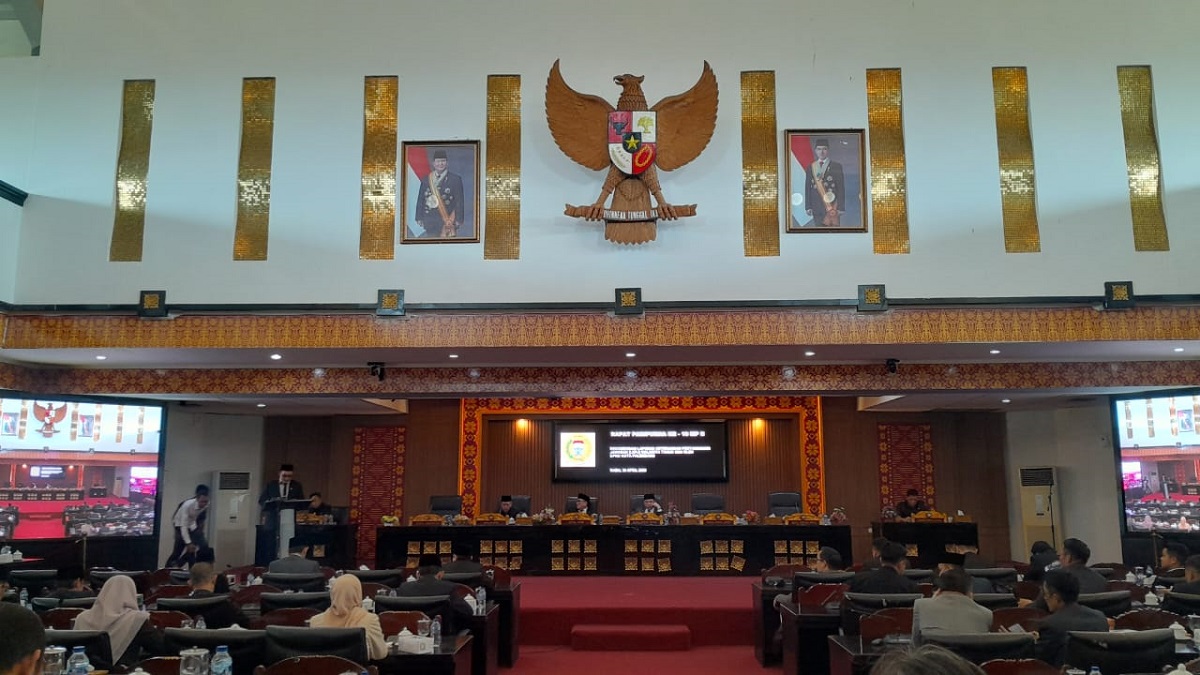 DPRD Palembang Gelar Rapat Raripurna Rekomendasi LKPJ Walikota Palembang 