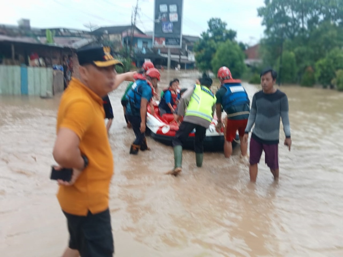  Sungai di Muara Enim Meluap, Ratusan Rumah Warga Terendam Banjir
