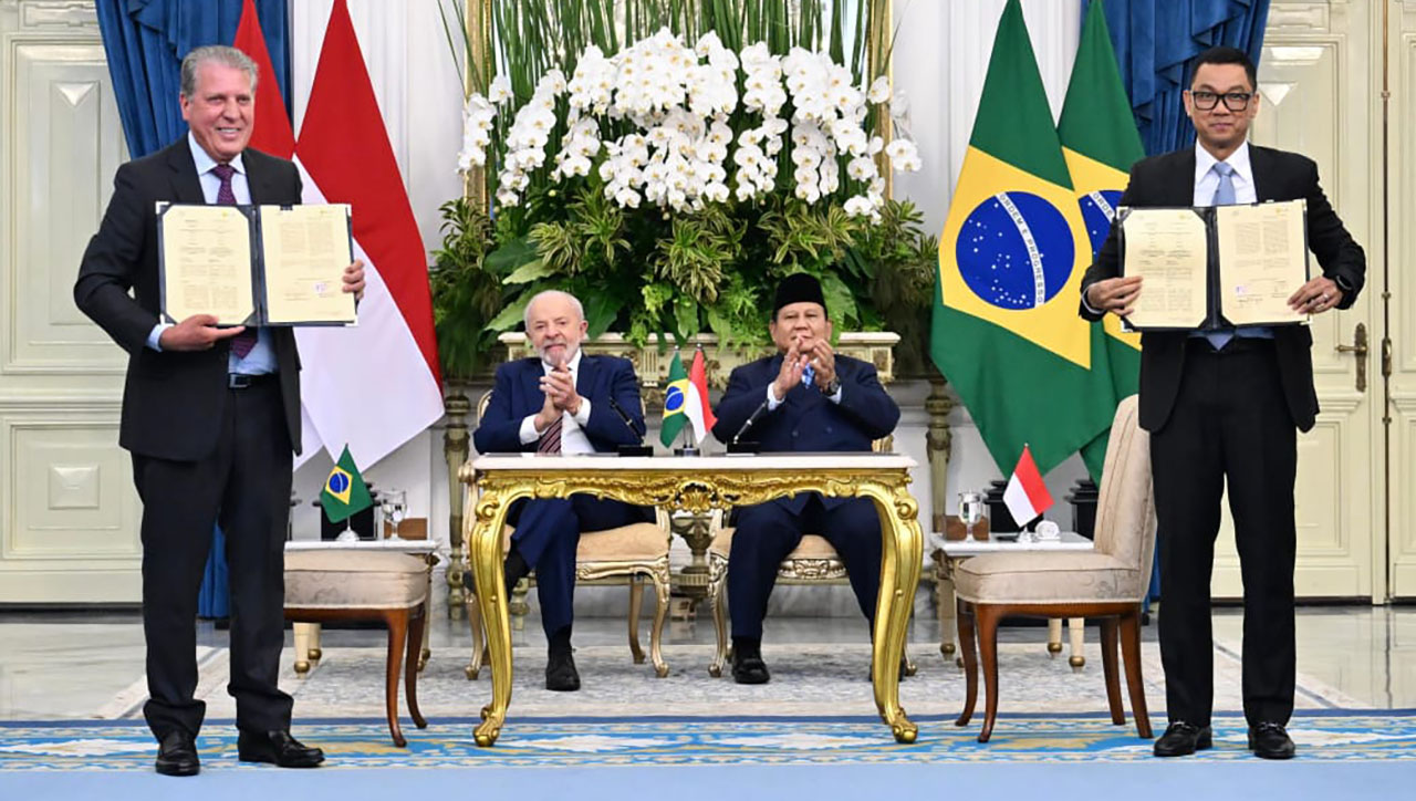 PLN dan J&F SA Brasil Teken MoU di Depan 2 Presiden, Sepakat Kembangkan PLTA di Indonesia