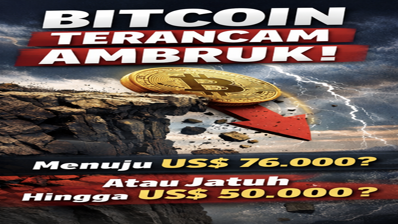 Awal Tahun  Bitcoin: Pola Bear Flag Kirim Sinyal Bahaya, Harga Terancam Terjun Bebas