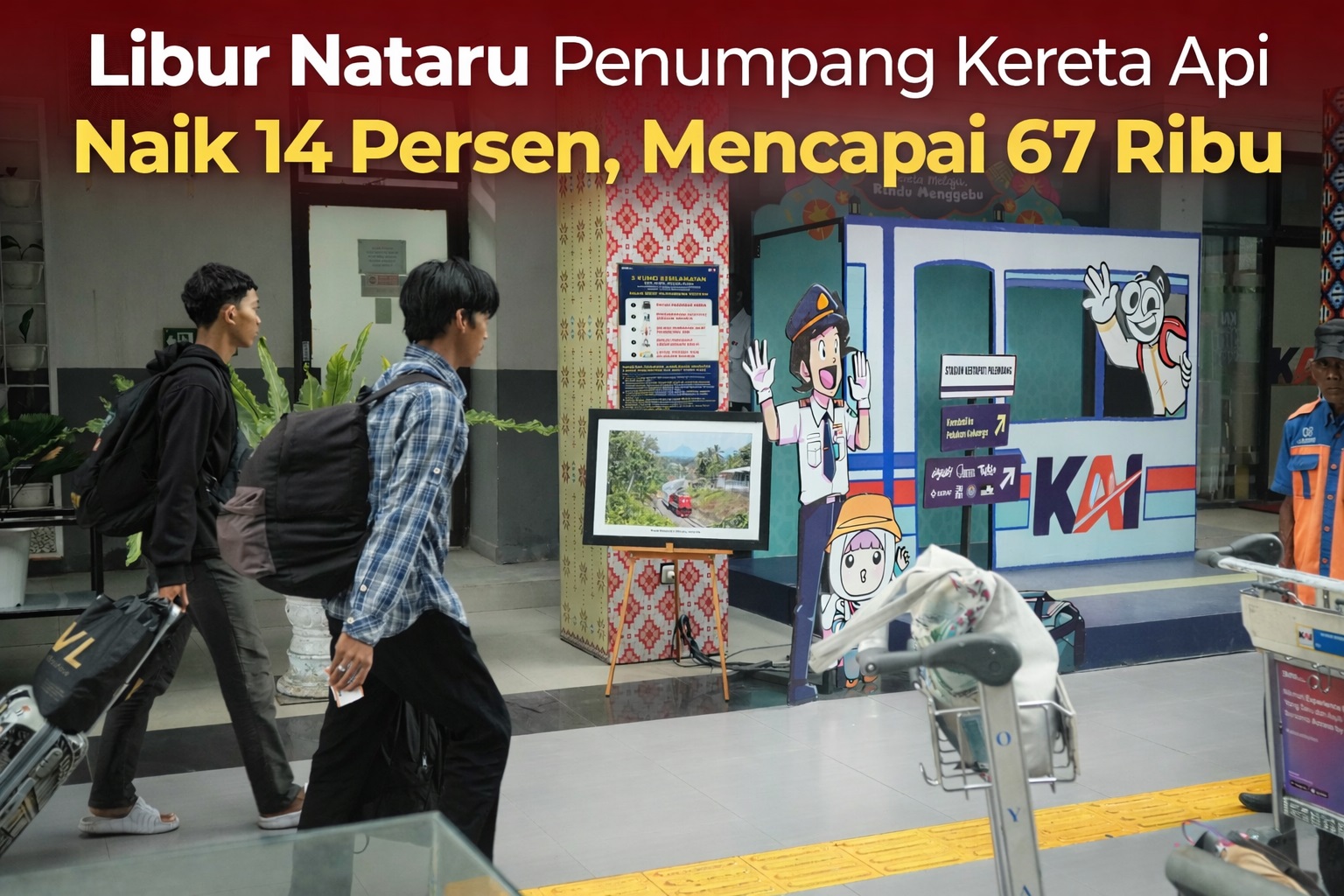 Libur Nataru Penumpang Kereta Api Naik 14 Persen, Mencapai 67 Ribu