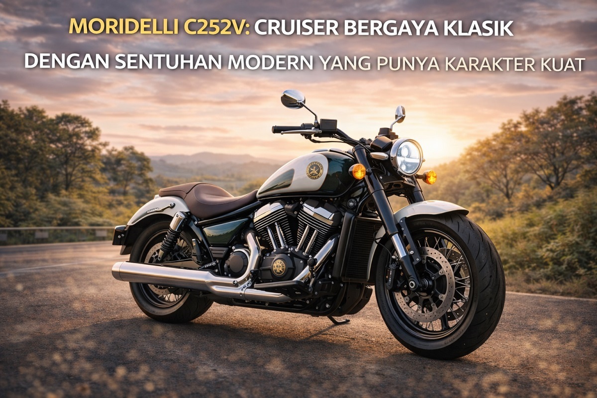 Morbidelli C252V: Cruiser Bergaya Klasik dengan Sentuhan Modern yang Punya Karakter Kuat