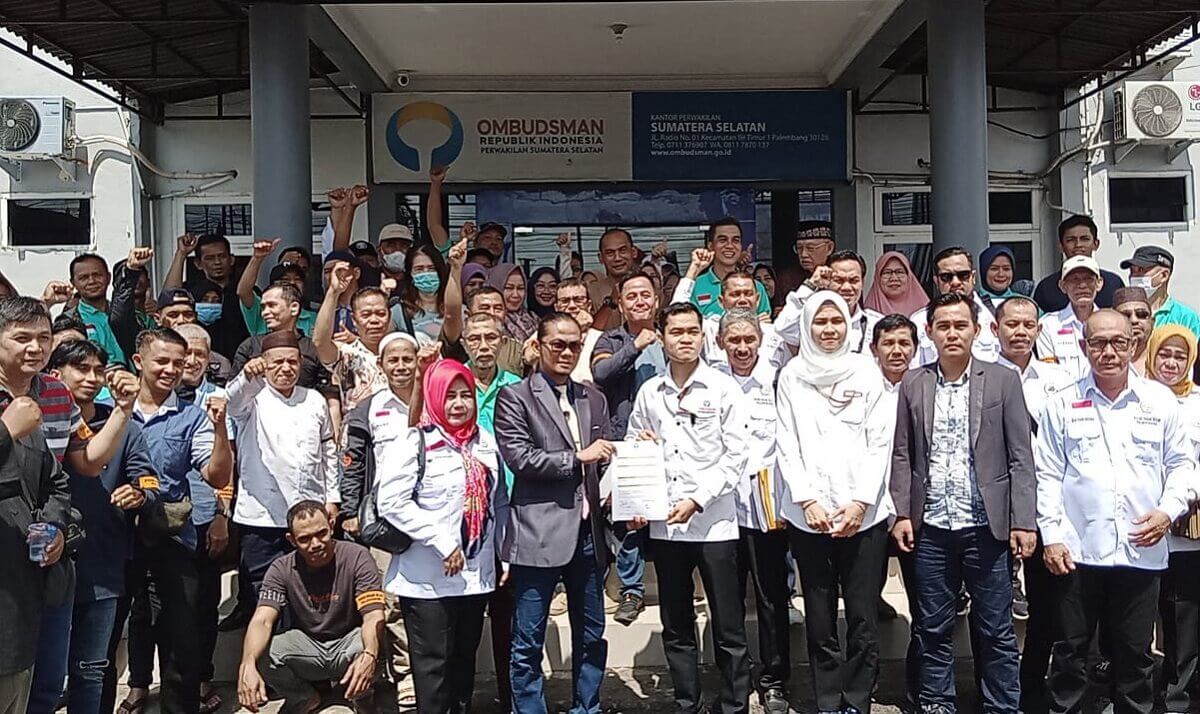 Didampingi Tim Advokasi, Pedagang Pasar 16 Ilir Laporkan Tindak Maladministrasi ke Ombudsman Sumsel