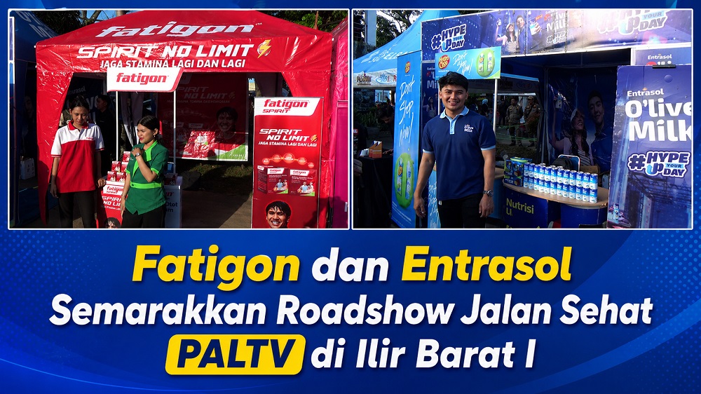 Fatigon dan Entrasol Semarakkan Roadshow Jalan Sehat PALTV di Ilir Barat I