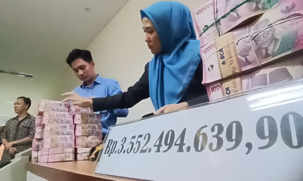 Dinas Kominfo Kabupaten Musi Banyuasin Kembalikan Kerugian Negara Sebesar Rp3,55 Miliar