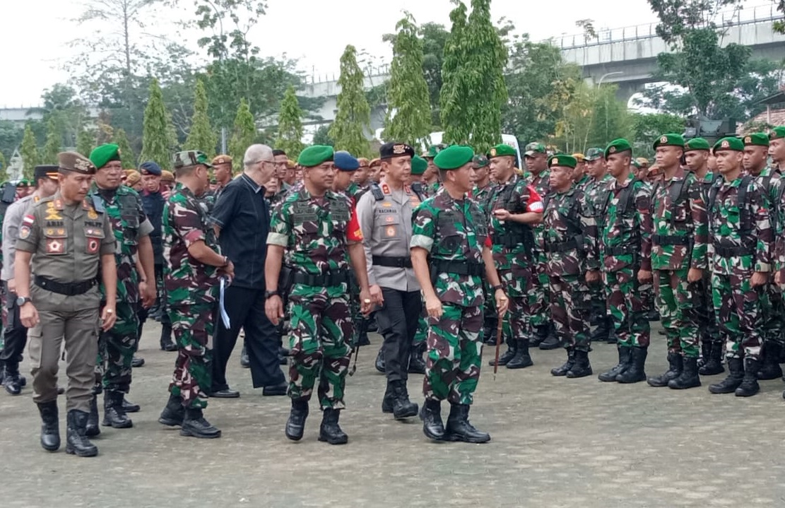 Pangdam II Sriwijaya Cek Kesiapan Pasukan Pengamanan Kedatangan Presiden Jokowi di Sumatera Selatan