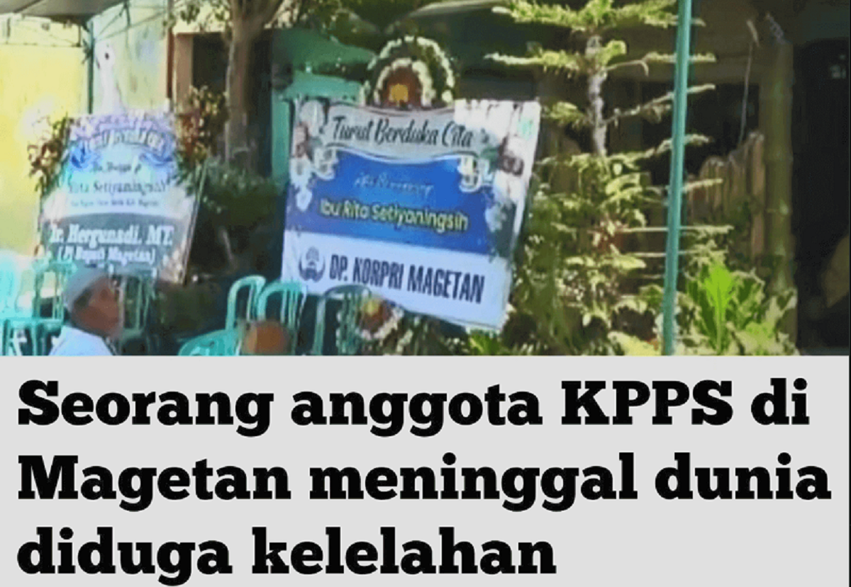 57 Pengurus KPPS Meninggal pada Pemilu 2024, Sebaran Distriknya Sebagai Berikut