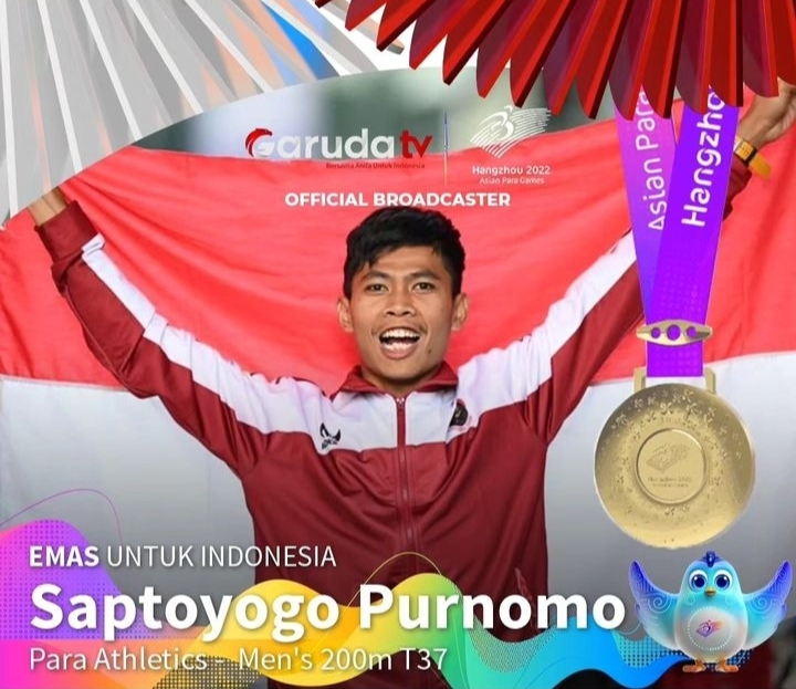 Indonesia Raih Medali Emas Kelima di Ajang Asian Para Games 2022-2023