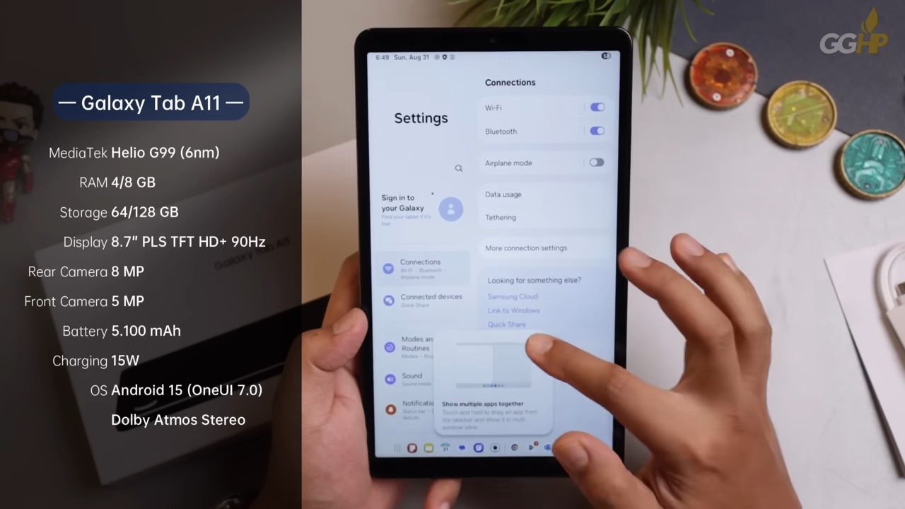 Galaxy Tab A11 Dukung Fitur Split Screen, Multitasking Jadi Lebih Mudah dan Efisien