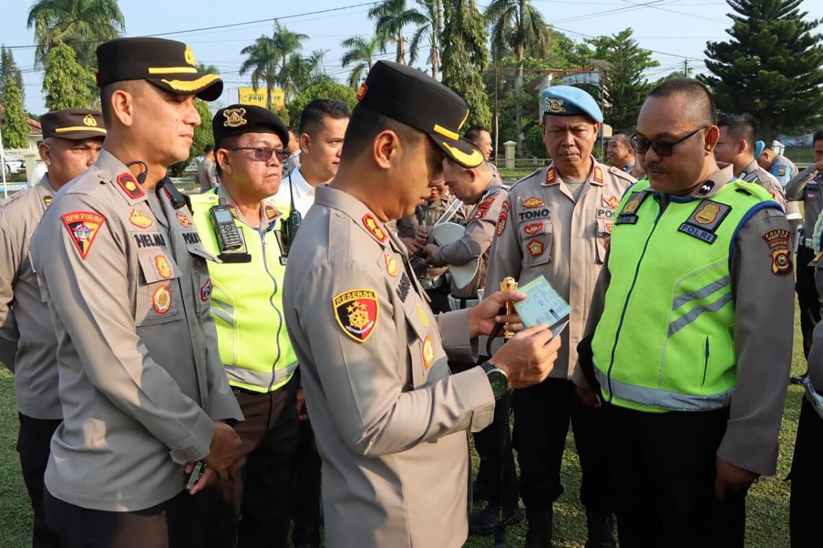 Kapolres Ogan Ilir Pimpin Gaktibplin untuk Pastikan Profesionalisme Anggota