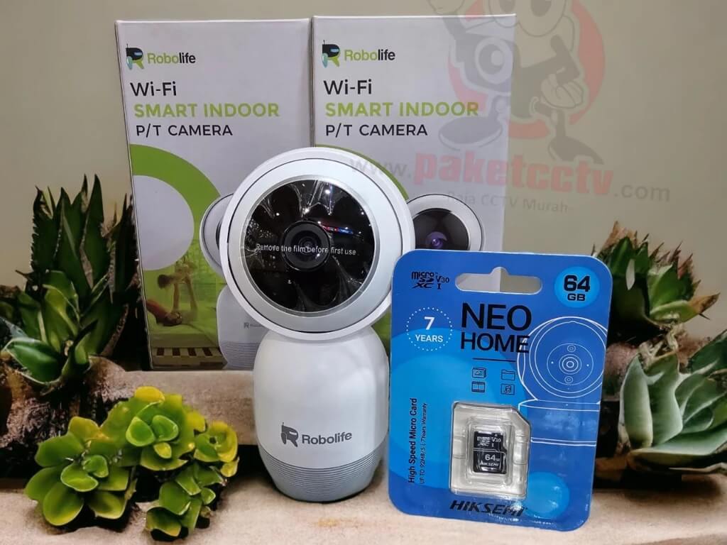 Harga CCTV RoboLife G1X2: Keamanan Terdepan dengan Akses Handphone dan Bonus Lampu BT Smart