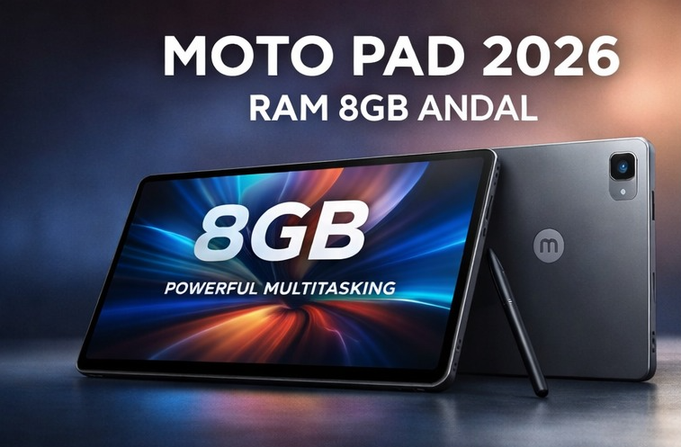 Moto Pad 2026 Hadir dengan RAM Canggih, Performa Stabil untuk Produktivitas Modern