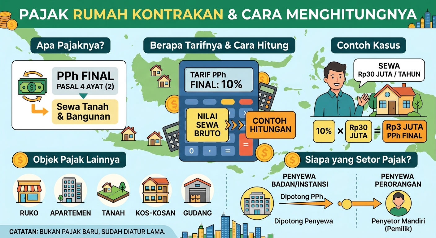 Punya Rumah Kontrakan? Ini Pajak yang Perlu Dibayar dan Cara Menghitungnya