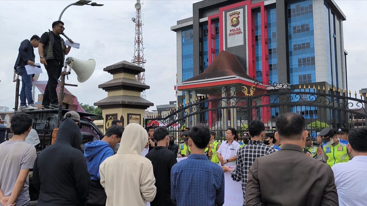 Aliansi Masyarakat Sumsel Peduli Transparansi Keadilan Gelar Aksi Damai Tuntut Kejelasan Kasus Narkoba