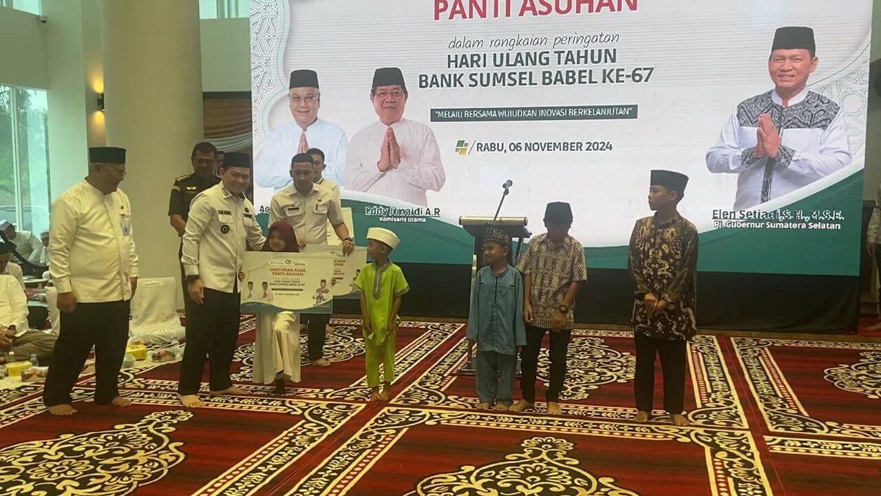 Bank Sumsel Babel Rayakan HUT Ke-67 dengan Berbagai Kegiatan Sosial dan Peresmian Masjid