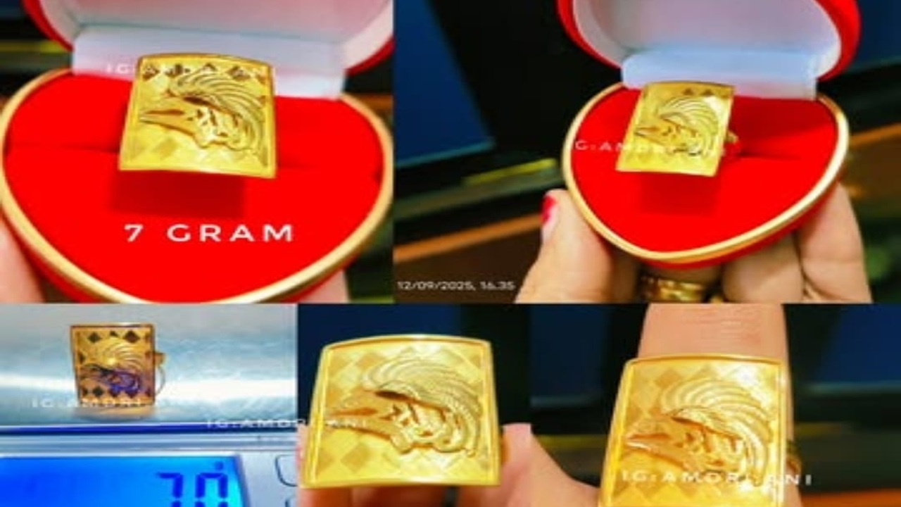 Keindahan Burung Surga dalam Balutan Cincin Emas yang Elegan