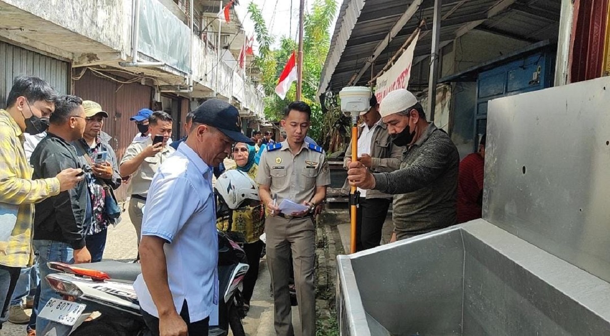  PN Palembang Konstatering Lahan Eks Bioskop Cineplex Cinde