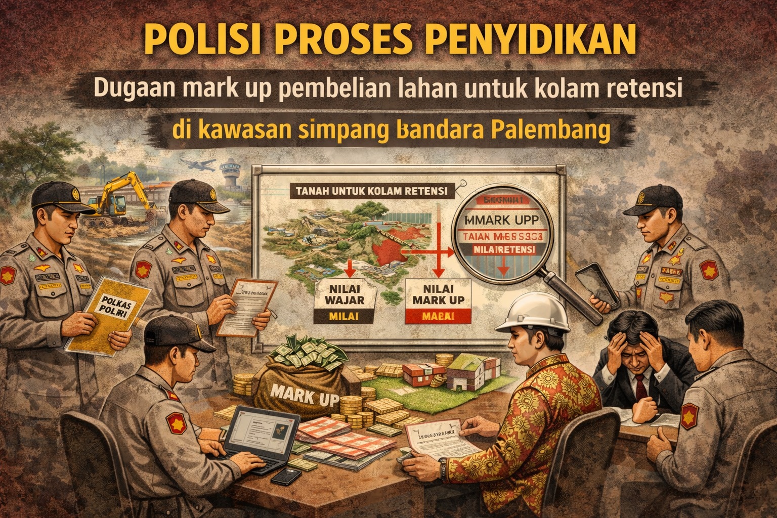 Korupsi Kolam Retensi Jadi Atensi Khusus, Polda Sumsel Pastikan Prosesnya Terus Berjalan