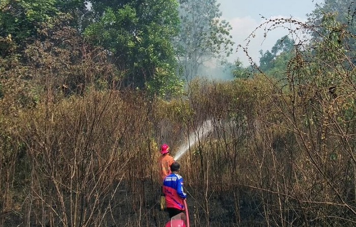 BPBD Kota Prabumulih Padamkan 24 Titik Api yang Ditemukan Tersebar di 4 Kecamatan di Prabumulih