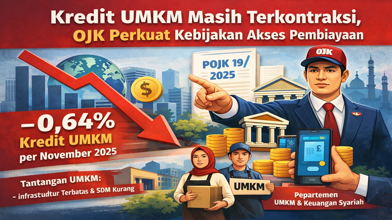 Kredit UMKM Masih Terkontraksi, OJK Perkuat Kebijakan Akses Pembiayaan