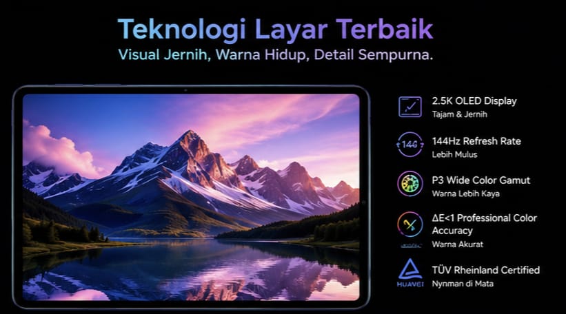 Huawei MatePad Mini 2 Diklaim Punya Teknologi Layar Terbaik, Pengalaman Visual Makin Nyaman