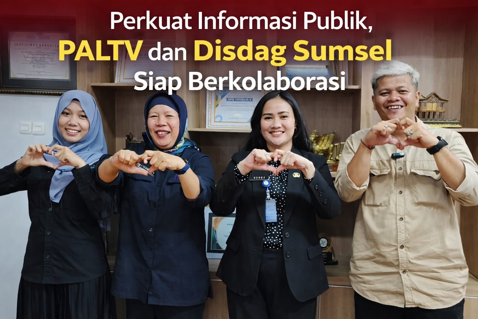 PALTV Jajaki Kolaborasi Program Bersama Dinas Perdagangan Sumsel