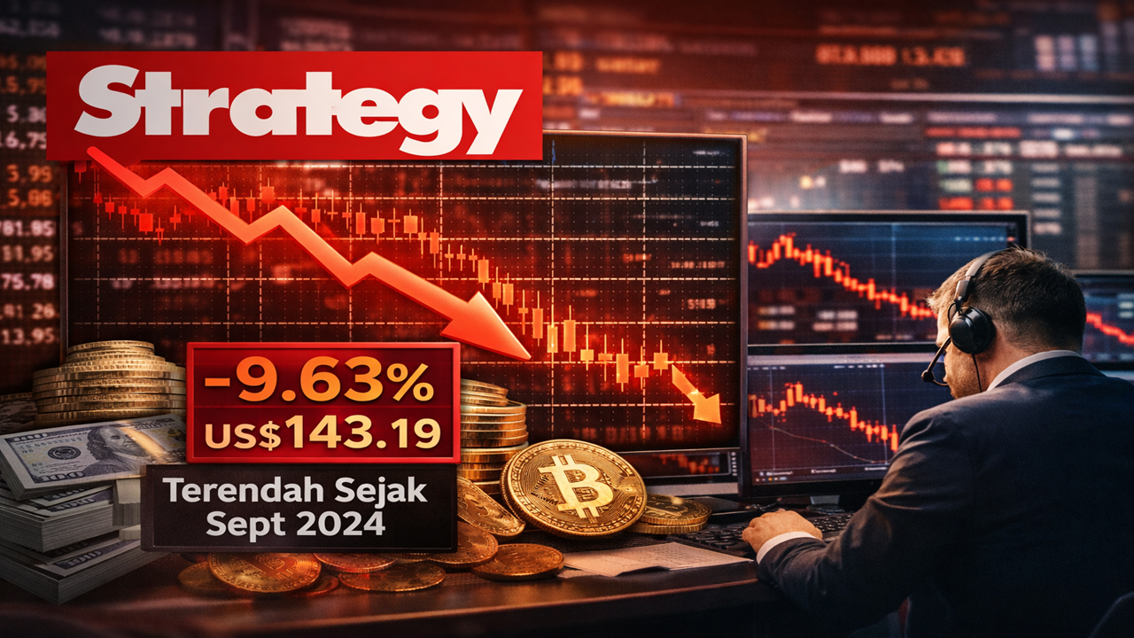 Gelombang Merah Kripto Mengguncang: Saham Strategy & BitMine Anjlok Hampir 10%