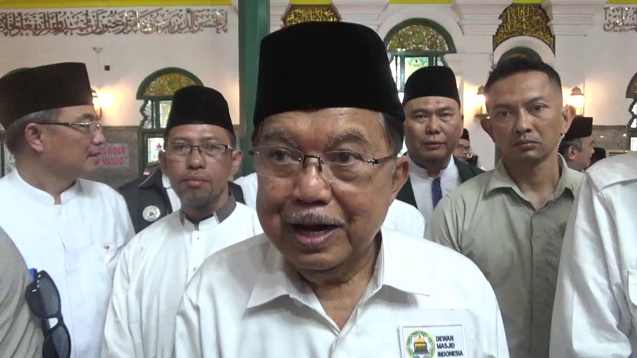 JK Ajak Umat Islam di Palembang Makmurkan Masjid Selama Ramadan