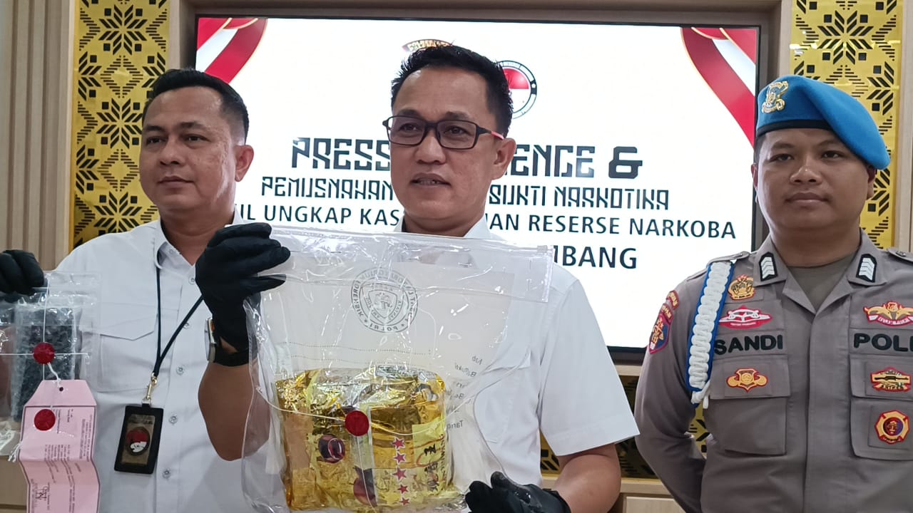 Kurir Sabu Lintas Provinsi Asal Pulau Bangka Ditangkap Satres Narkoba Polrestabes Palembang 