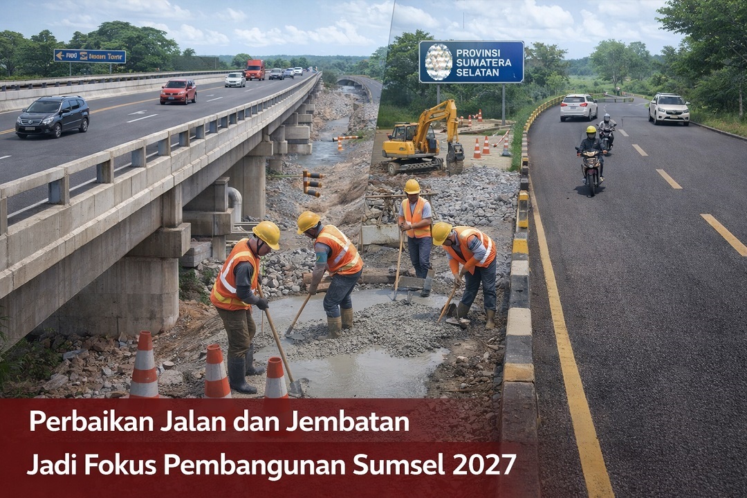 Perbaikan Jalan dan Jembatan Jadi Fokus Pembangunan Sumsel 2027
