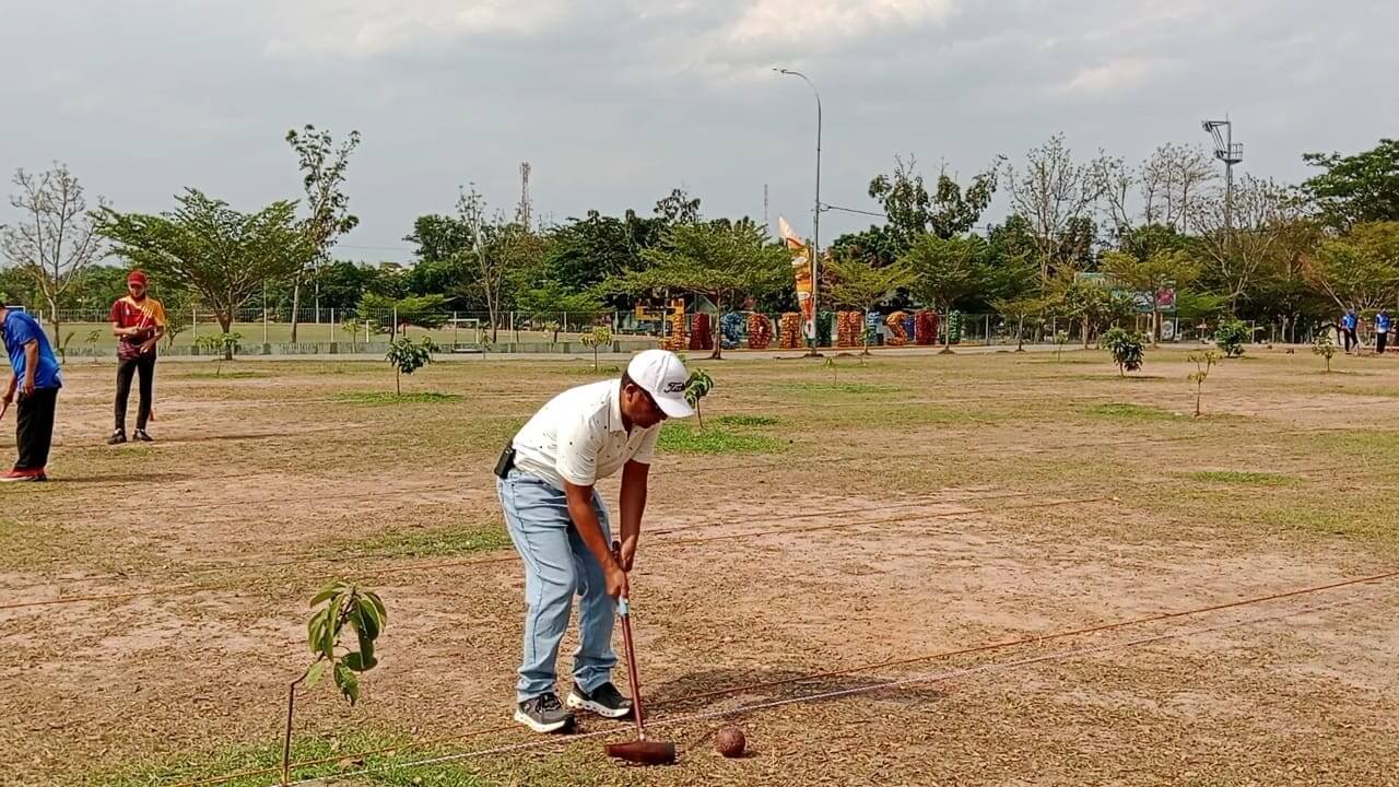 Kajasdam II Sriwijaya Ikuti Turnamen Woodball HUT Ke-79 TNI