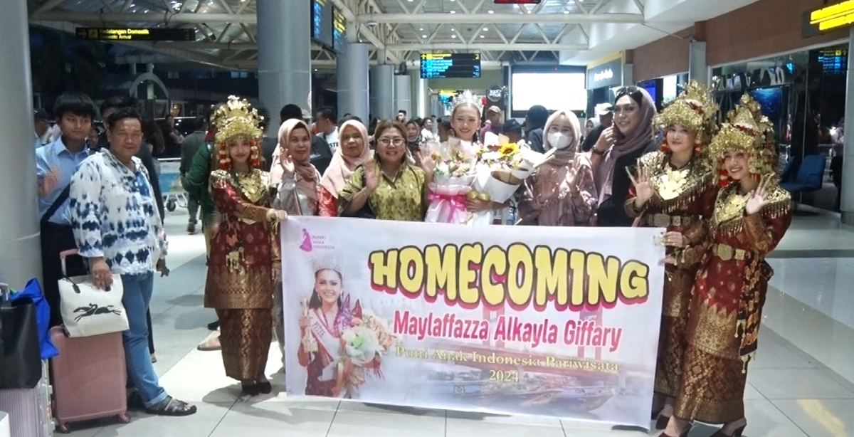 Meriah! Sambutan Hangat Homecoming Key Giffary, 1st Runner-Up Puteri Anak Indonesia Pariwisata 2024 